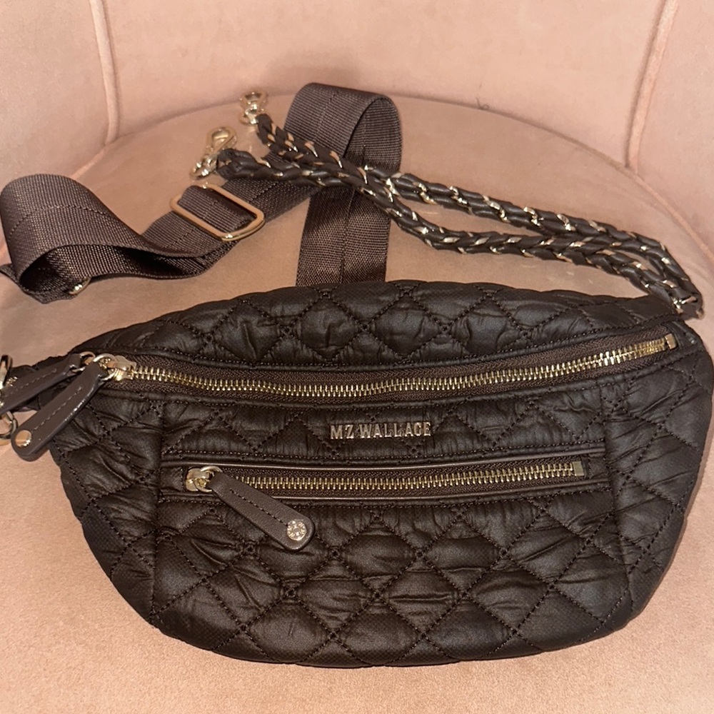 MZ Wallace Brown Crosby Fanny pack